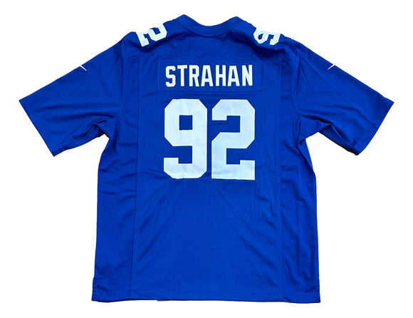 Michael Strahan New York Giants Blue Nike Game Jersey