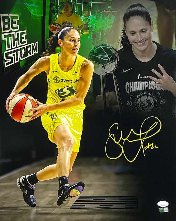 Sue Bird Signed 16x20 Seattle Storm WNBA Collage Photo JSA Steiner