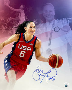 Sue Bird Signed 16x20 USA Basketball Collage Photo JSA Steiner