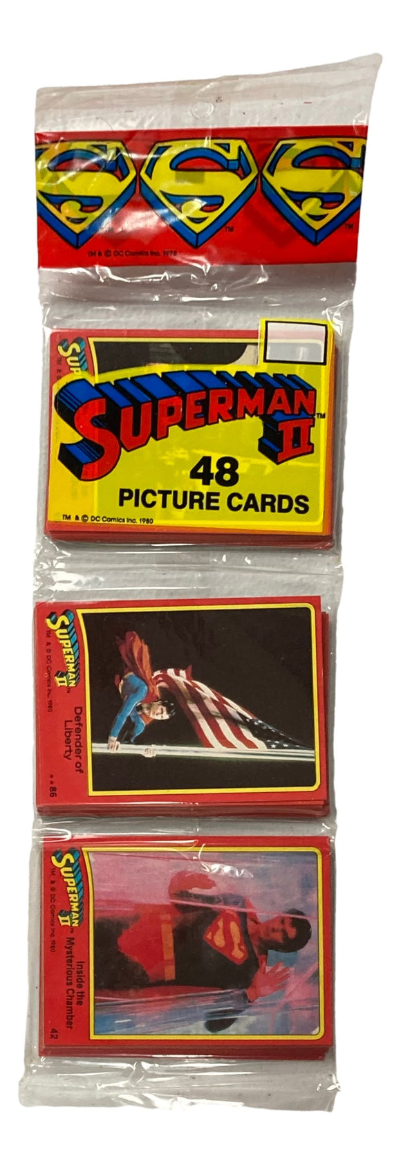 Superman II 1978 Topps Trading Card Rack Pack