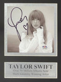 Taylor Swift Framed Lover Live From Paris Heart Shaped Vinyl w/ Signed Insert PSA/DNA