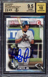 Fernando Tatis Jr Signed 2016 Bowman BP17 Rookie Card BAS Gem Mint 9.5 Auto 10