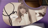 Taylor Swift Signed 38" Purple Acoustic Guitar JSA AZ09481