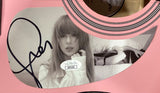 Taylor Swift Signed 41" Totured Poets Department Pink Acoustic Guitar 2 JSA