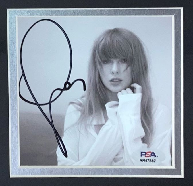T Swift Signed Framed TTPD CD Insert w/ 8x10 Photo PSA/DNA