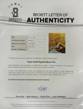 Taylor Swift Signed Framed Insert w/ Midnights Vinyl BAS AE02656