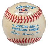 Ted Williams Red Sox Signed Official American League Baseball PSA/DNA AR02119