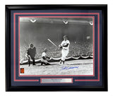 Ted Williams Signed Framed 16x20 Boston Red Sox Front Swing Photo PSA/DNA LOA