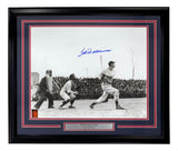 Ted Williams Signed Framed 16x20 Boston Red Sox Swing Photo PSA/DNA LOA