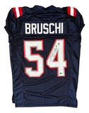 Tedy Bruschi New England Signed Alternate Blue Pro-Cut Football Jersey BAS