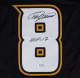 Teemu Selanne Anaheim Signed Black Hockey Jersey HOF 17 BAS
