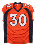 Terrell Davis Denver Signed Orange Pro-Cut Football Jersey Radke Hologram