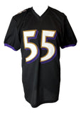 Terrell Suggs Baltimore Signed Black Pro-Cut Football Jersey JSA Hologram