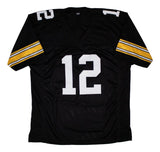 Terry Bradshaw Pittsburgh Signed Black Football Jersey SB XII-XIV MVP BAS