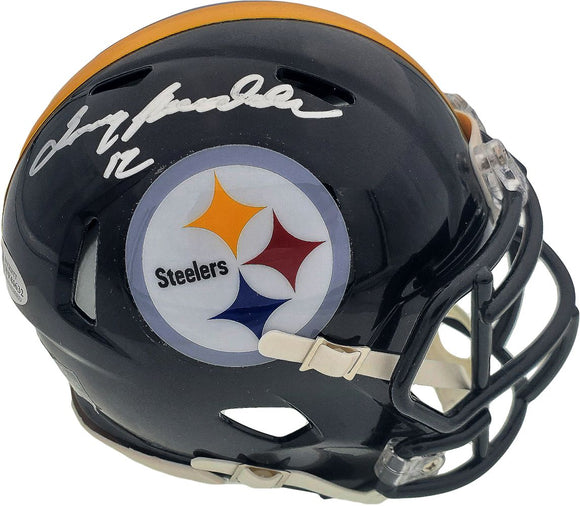 Terry Bradshaw Signed Pittsburgh Steelers Mini Speed Helmet BAS