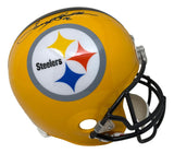 Terry Bradshaw Signed Pittsburgh Steelers Yellow FS Replica Helmet JSA