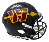 Terry McLaurin Signed Washington Commanders FS Black Authentic Speed Helmet BAS