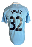Carlos Tevez Signed Manchester City Umbro Soccer Jersey BAS