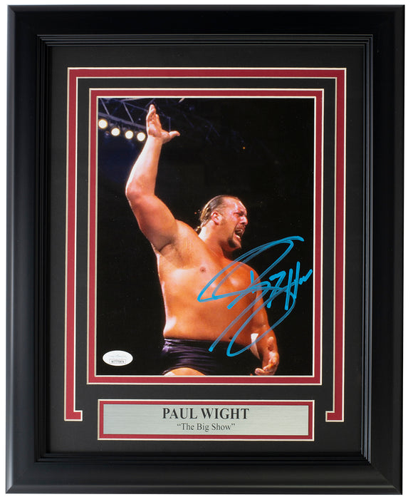 The Big Show Paul Wight Signed Framed 8x10 WWE Photo JSA WIT770974 Sports Integrity