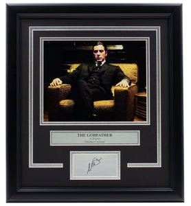 Al Pacino Framed 8x10 The Godfather Chair Photo w/ Laser Engraved Signature Sports Integrity
