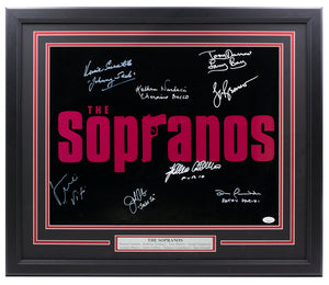 The Sopranos Multi Signed Framed 16x20 Photo Lorraine Bracco +7 Others JSA