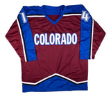 Theo Fleury Colorado Signed Burgundy Hockey Jersey BAS