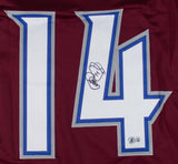 Theo Fleury Colorado Signed Burgundy Hockey Jersey BAS