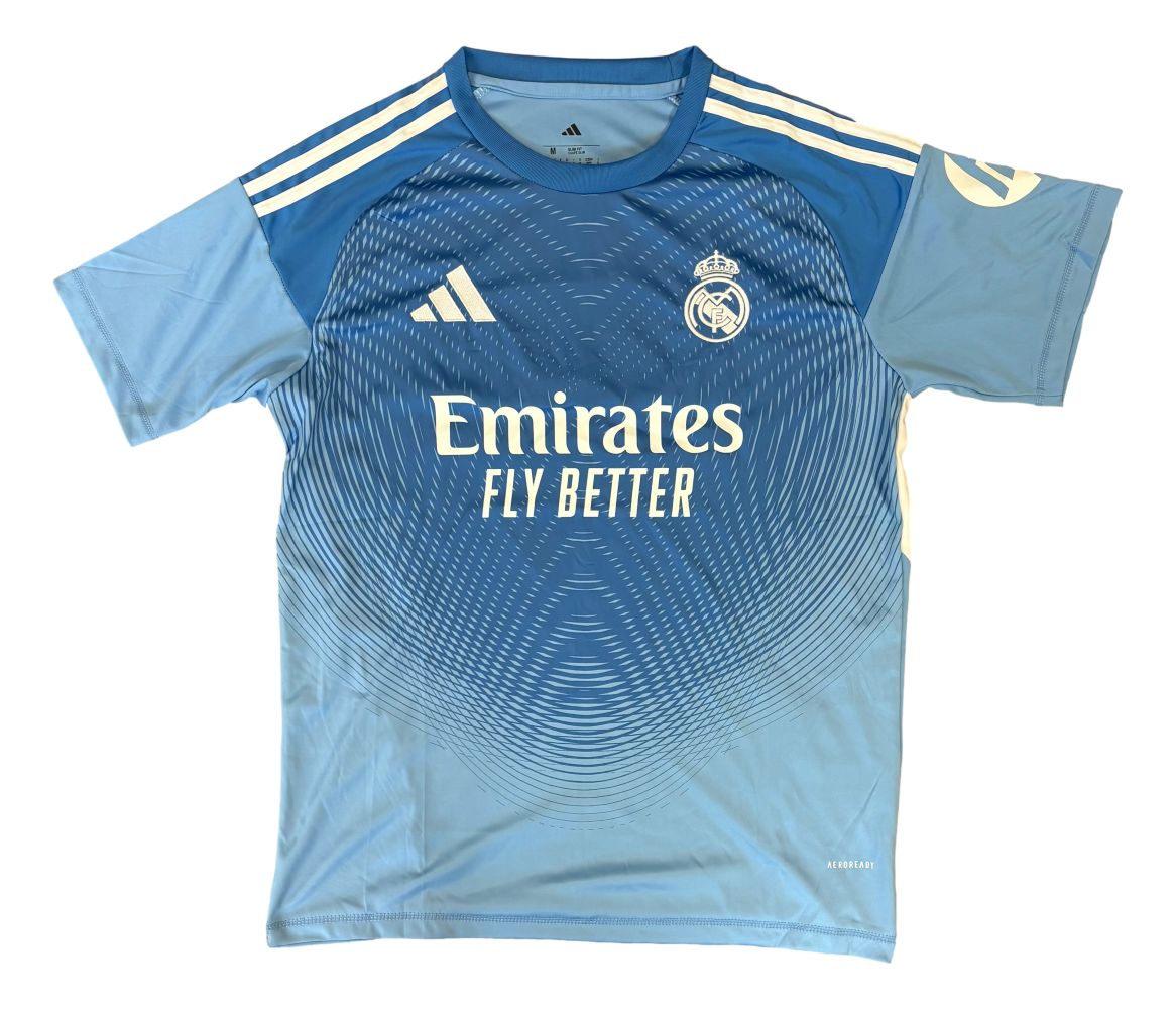 Thibaut Courtois Signed Real Madrid Blue Adidas Soccer Jersey BAS