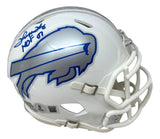 Thurman Thomas Signed Buffalo Bills Rivalries Mini Speed Helmet HOF 07 BAS