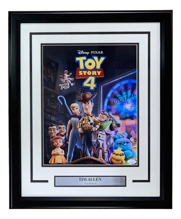Tim Allen Signed Framed 11x14 Toy Story 4 Photo JSA