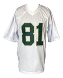 Tim Brown Notre Dame Signed White Football Jersey BAS