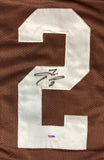 Tim Couch Cleveland Signed Brown Football Jersey PSA Hologram