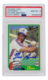 Tim Raines Signed Slabbed 1981 Expos Topps Traded Baseball Card #816 PSA Auto 10
