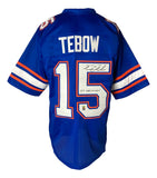 Tim Tebow Florida Signed Blue College Football Jersey 07 Heisman Tebow Hologram