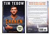 Tim Tebow Signed Shaken Hardcover Book JSA