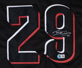 TJ Friedl Cincinnati Signed Black Baseball Jersey BAS