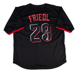 TJ Friedl Cincinnati Signed Black Baseball Jersey BAS
