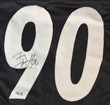 TJ Watt Pittsburgh Signed Black Football Jersey BAS