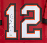 Tom Brady Signed Framed Tampa Bay Buccaneers Nike Game Replica Jersey Fanatics - Sports Integrity
