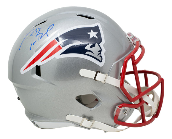 Tom Brady Signed Patriots Full Size Speed Replica Helmet Fanatics AA0106309