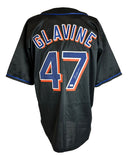 Tom Glavine New York Signed Black Baseball Jersey Sports Integrity