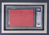Tom Landry Dallas Cowboys Signed Framed Slabbed Cut Signature PSA/DNA - Sports Integrity