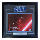 Tom O'Connell Signed Framed 11x14 Star Wars Darth Vader Photo The Years Insc BAS