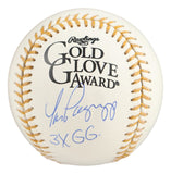 Tom Pagnozzi St. Louis Cardinals Signed Official Gold Glove Baseball 3x GG JSA
