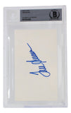 Tom Seaver Signed Slabbed New York Mets Index Card BAS - Sports Integrity