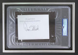 The Sports Integrity Tom Selleck Signed Framed Cut Signature includes an 11x14 Blue Bloods photo and is certified authentic by PSA/DNA, as shown by the label on the clear display.