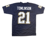 LaDainian Tomlinson San Diego Signed Navy Blue Football Jersey HOF 17 BAS