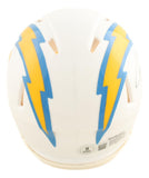 LaDainian Tomlinson Signed San Diego Chargers White Mini Speed Helmet 2 BAS