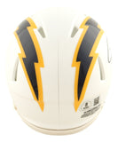 LaDainian Tomlinson Signed San Diego Chargers White Mini Speed Helmet BAS