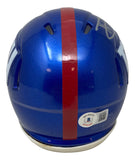Tommy Devito Signed New York Giants Mini Speed Helmet BAS ITP